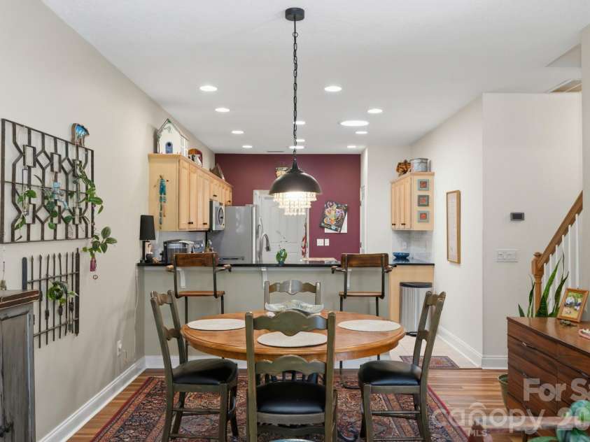 57 Outlook Circle, Swannanoa, NC 28778.  MLS# CAR4375791, YatesRealty ID 20493. Seamless flow into the updated kitchen