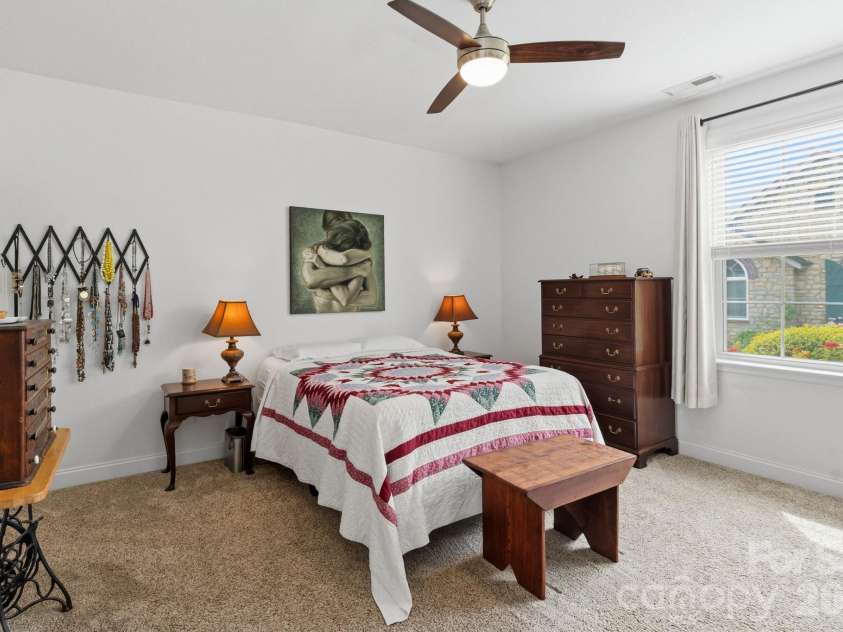 57 Outlook Circle, Swannanoa, NC 28778.  MLS# CAR4375791, YatesRealty ID 20493. Spacious main level primary suite is light and bright