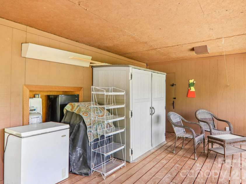 348 Valley Creek Drive, Maggie Valley, NC 28751.  MLS# CAR4372209, YatesRealty ID 20500. Fridge and storage on lower level