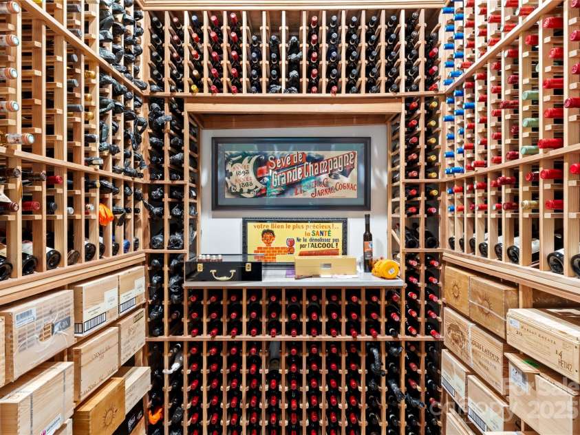 8500 Longview Club Drive, Waxhaw, NC 28173.  MLS# CAR4268585, YatesRealty ID 20500. Recently renovated wine cellar