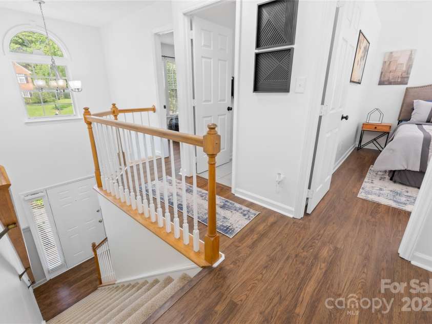 10908 Delsing Court, Charlotte, NC 28214.  MLS# CAR4264464, YatesRealty ID 20504. Upstairs landing.