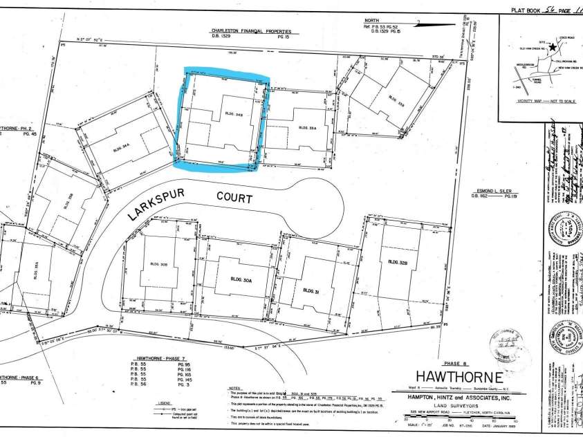 34 Larkspur Court, Asheville, NC 28805.  MLS# CAR4290659, YatesRealty ID 20514. Plat