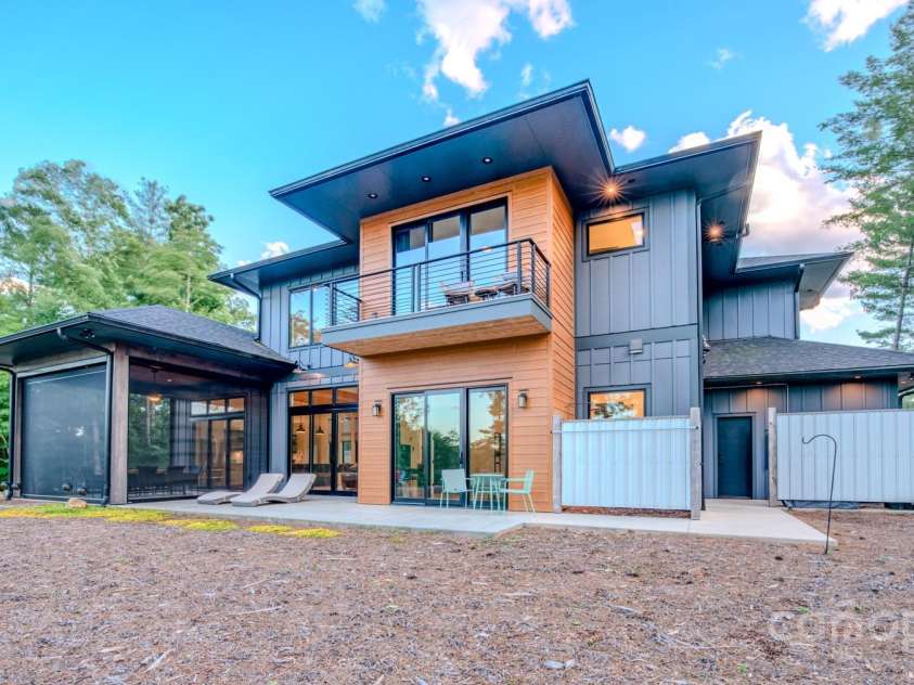 223 Linville View Drive, Nebo, NC 28761.  MLS# CAR4258430, YatesRealty ID 20516. Day time rear elevation