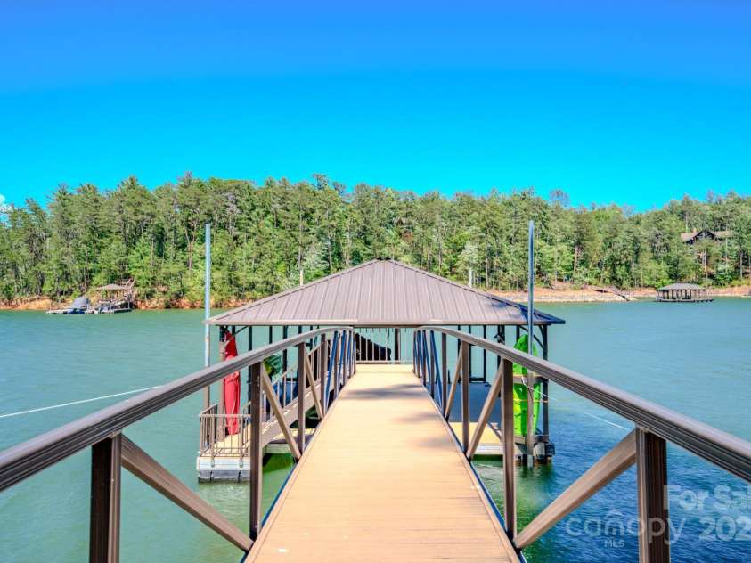 223 Linville View Drive, Nebo, NC 28761.  MLS# CAR4258430, YatesRealty ID 20516. Dock boardwalk