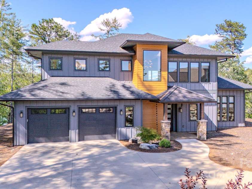 223 Linville View Drive, Nebo, NC 28761.  MLS# CAR4258430, YatesRealty ID 20516. Front elevation day time