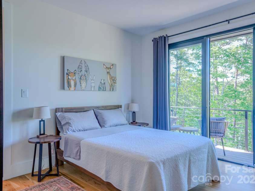 223 Linville View Drive, Nebo, NC 28761.  MLS# CAR4258430, YatesRealty ID 20516. Primary BR to balcony