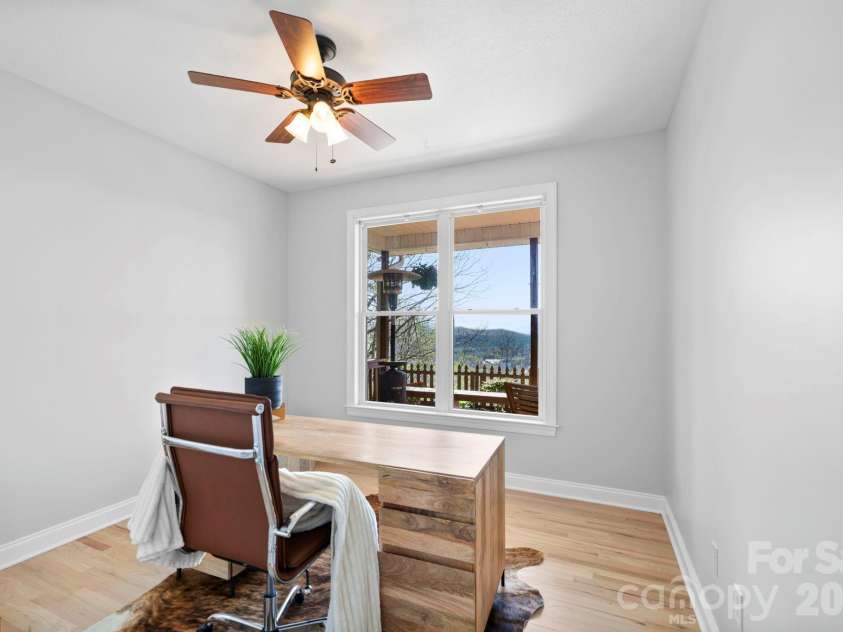 76 Distant View Drive, Asheville, NC 28803.  MLS# CAR4368722, YatesRealty ID 20518. Main Level 3rd BedroomCurrently used as Office