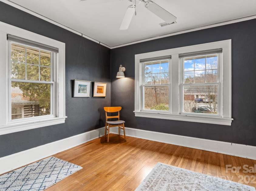 5 Chiles Avenue, Asheville, NC 28803.  MLS# CAR4219140, YatesRealty ID 20523. One of Three Upstairs Bedrooms