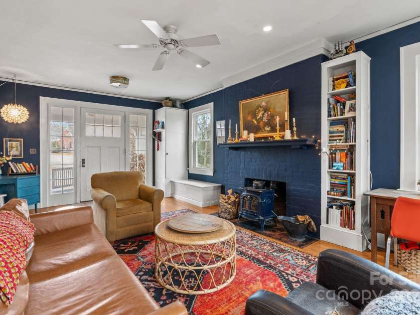 5 Chiles Avenue, Asheville, NC 28803.  MLS# CAR4219140, YatesRealty ID 20523. The Living Runs Fully Front to Back for Tons of Gathering Space