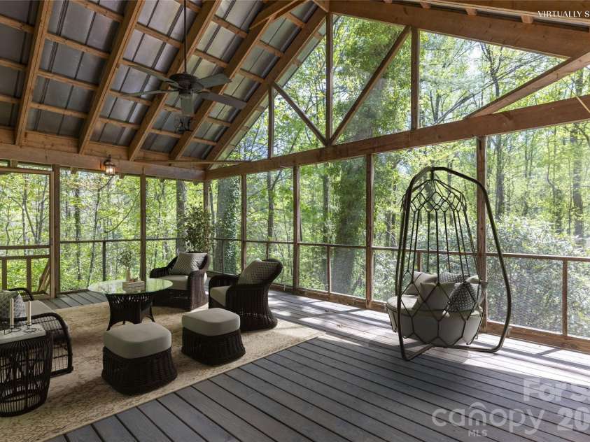 138 Stillwagon Lane, Cedar Mountain, NC 28718.  MLS# CAR4377246, YatesRealty ID 20540. Virtually staged Picture