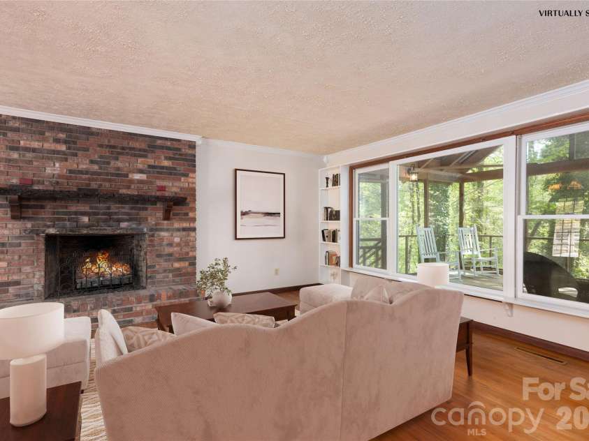 138 Stillwagon Lane, Cedar Mountain, NC 28718.  MLS# CAR4377246, YatesRealty ID 20540. Virtually staged Picture