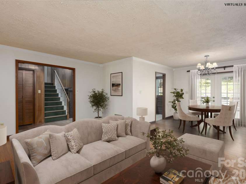 138 Stillwagon Lane, Cedar Mountain, NC 28718.  MLS# CAR4377246, YatesRealty ID 20540. Virtually staged Picture