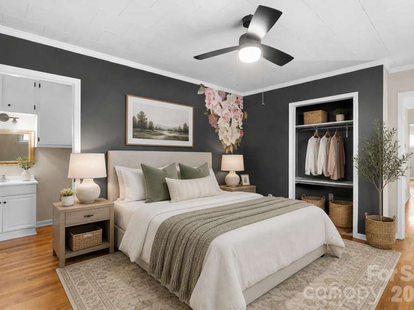 301 Fulton Street, Salisbury, NC 28144.  MLS# CAR4377308, YatesRealty ID 20546. Bedroom - AI Staged
