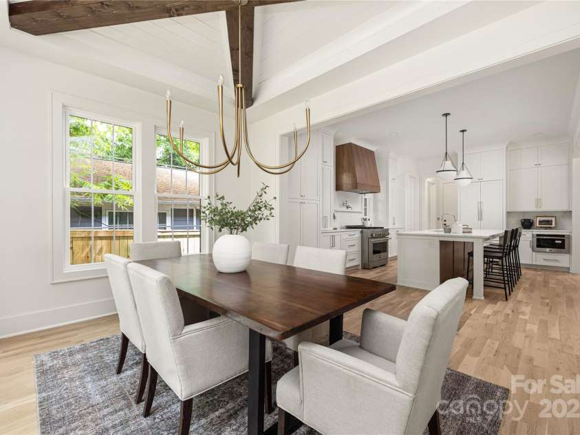 1829 Union Street, Charlotte, NC 28205.  MLS# CAR4252818, YatesRealty ID 20547. Dining room