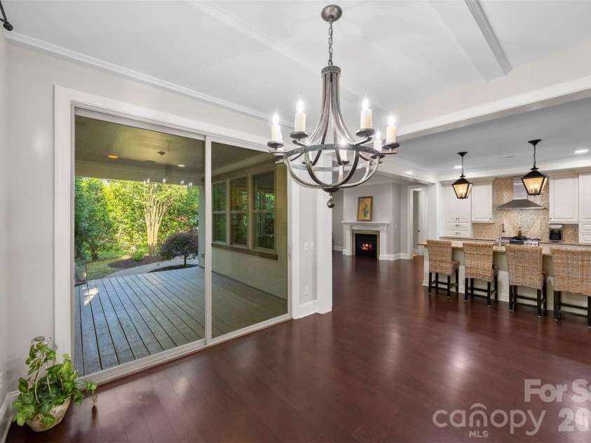 8624 Robbins Crescent Drive, Cornelius, NC 28031.  MLS# CAR4410622, YatesRealty ID 20564. Open concept dinning, kitchen, living room