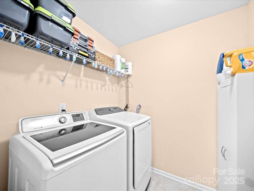 5062 Gribble Lane, Lancaster, SC 29720.  MLS# CAR4258008, YatesRealty ID 20565. Upstairs Laundry Room