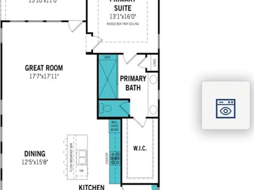 446 Spire Street, Rock Hill, SC 29730.  MLS# CAR4366525, YatesRealty ID 20569. First floor plan rendering