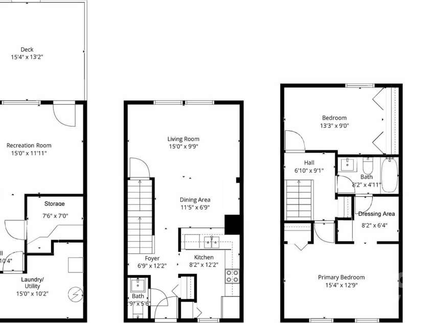 7344 Pebblestone Drive, Charlotte, NC 28212.  MLS# CAR4378230, YatesRealty ID 20570. 7344 Pebblestone Dr #A Floor Plan