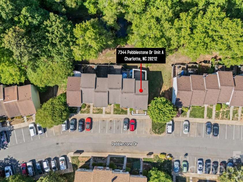 7344 Pebblestone Drive, Charlotte, NC 28212.  MLS# CAR4378230, YatesRealty ID 20570. Two Story + Basement Townhome