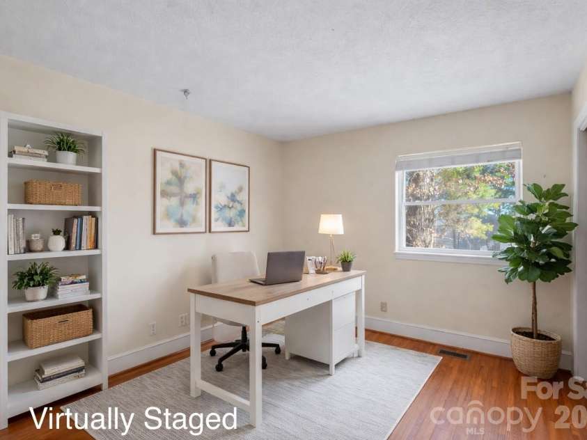 10608 Glenmac Road, Charlotte, NC 28215.  MLS# CAR4346750, YatesRealty ID 20576. Virtually Staged Home Office!