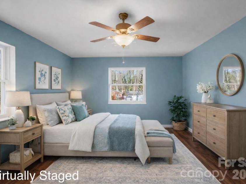 10608 Glenmac Road, Charlotte, NC 28215.  MLS# CAR4346750, YatesRealty ID 20576. Virtually Staged Primary Bedroom!