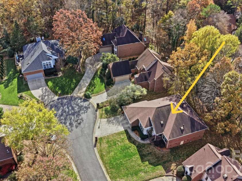 5204 Tedorill Lane, Charlotte, NC 28226.  MLS# CAR4320520, YatesRealty ID 20591. Aerial View