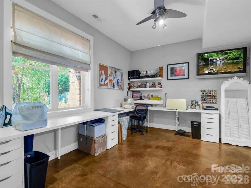 167 Trails End, Lake Lure, NC 28746.  MLS# CAR4245504, YatesRealty ID 2060. Continuation of bsmt - lots of natural light