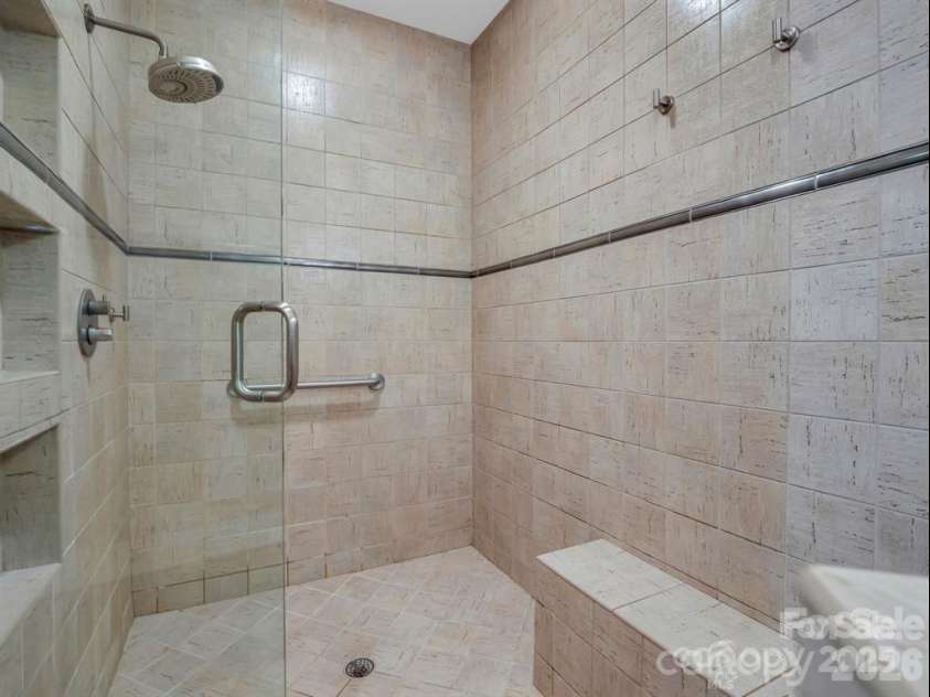 167 Trails End, Lake Lure, NC 28746.  MLS# CAR4245504, YatesRealty ID 2060. Primary walk-in shower