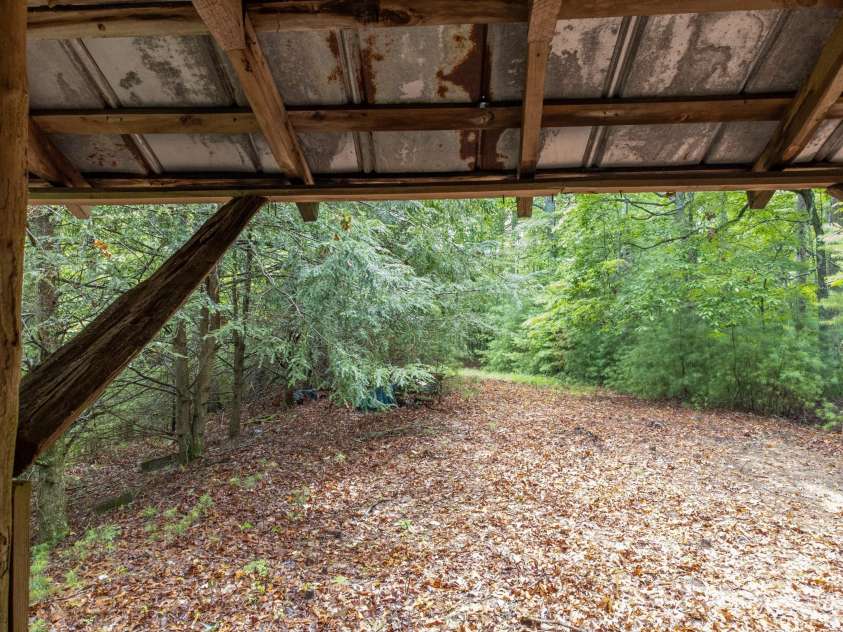 691 Sandy Bottom Road, Marshall, NC 28753.  MLS# CAR4272745, YatesRealty ID 20602. Driveway from porch