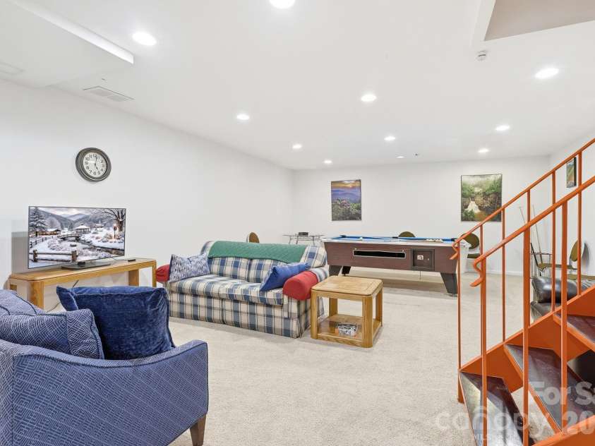 1644 Broadstone Road, Banner Elk, NC 28604.  MLS# CAR4349830, YatesRealty ID 2061. Game Room Basement Level