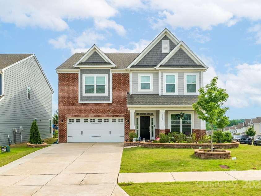 1115 Macallum Drive, Concord, NC 28027.  MLS# CAR4271321, YatesRealty ID 20626. Exterior Elevation
