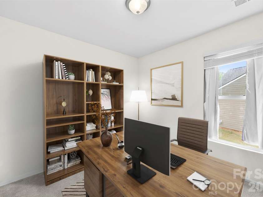 700 Wood Lily Drive, Belmont, NC 28012.  MLS# CAR4379824, YatesRealty ID 20637. Virtually staged bedroom 3 on main level