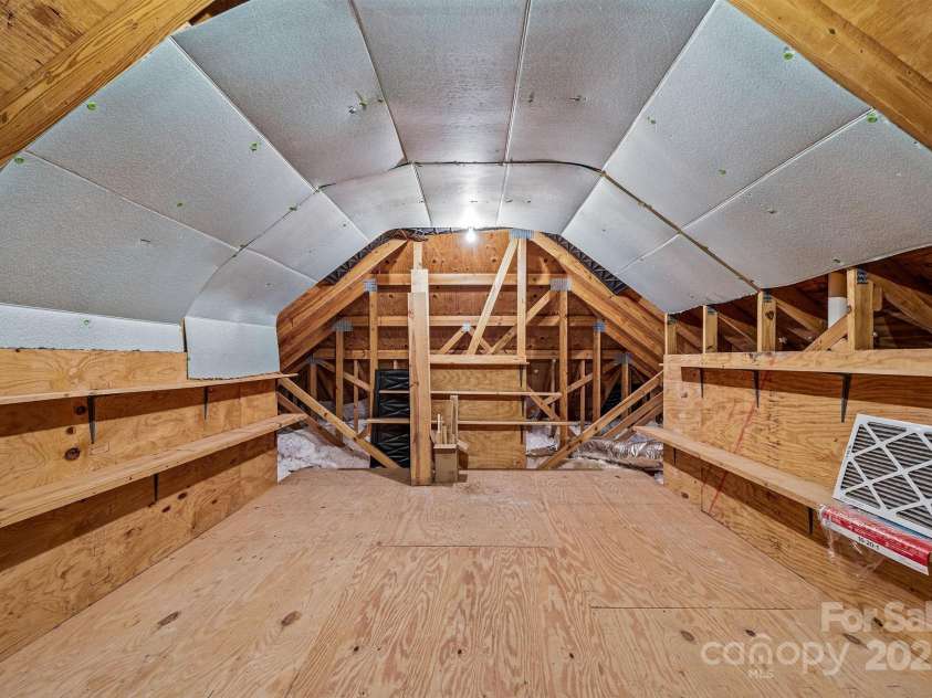 235 Petersburg View Drive, Marshall, NC 28753.  MLS# CAR4308735, YatesRealty ID 2064. Attic storage