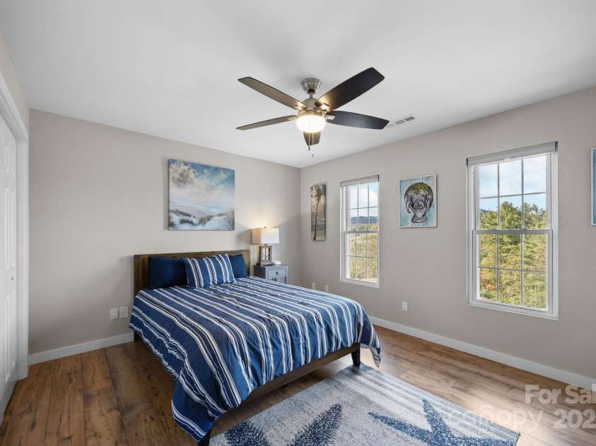 235 Petersburg View Drive, Marshall, NC 28753.  MLS# CAR4308735, YatesRealty ID 2064. Upstairs bedroom