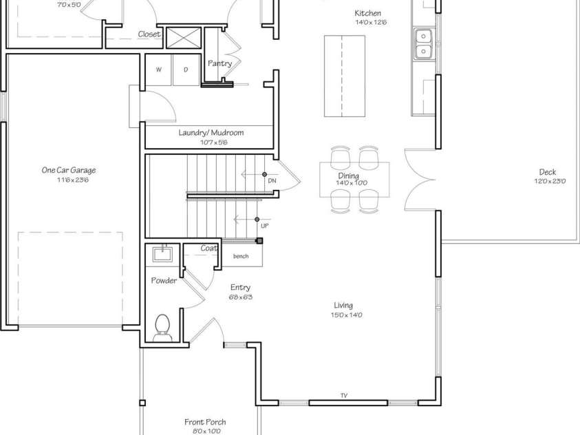 33 Windago Road, Weaverville, NC 28787.  MLS# CAR4268748, YatesRealty ID 20642. 33 Windago Main Level Floor Plan