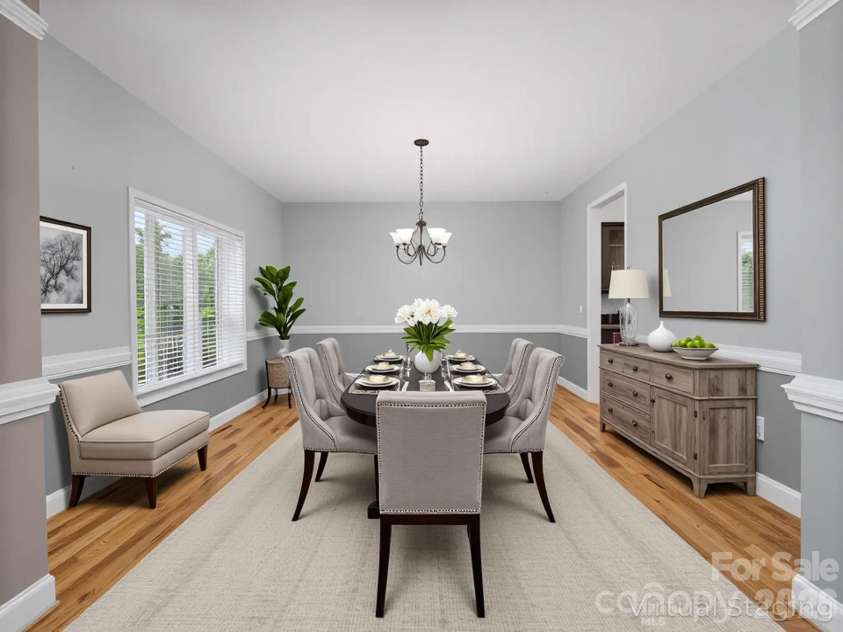 217 Blossom Hill Road, Lincolnton, NC 28092.  MLS# CAR4239929, YatesRealty ID 20648. VIRTUAL STAGING DINING ROOM