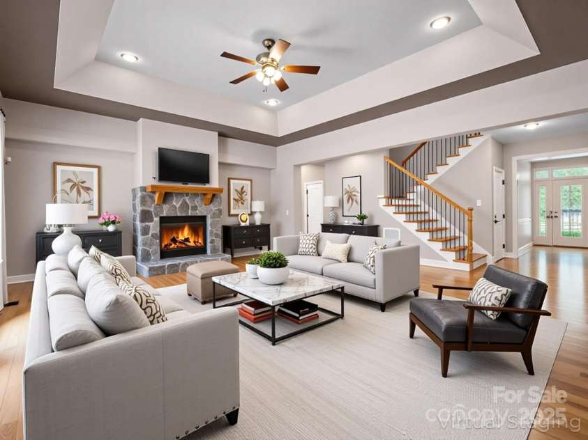 217 Blossom Hill Road, Lincolnton, NC 28092.  MLS# CAR4239929, YatesRealty ID 20648. VIRTUAL STAGING LIVING ROOM