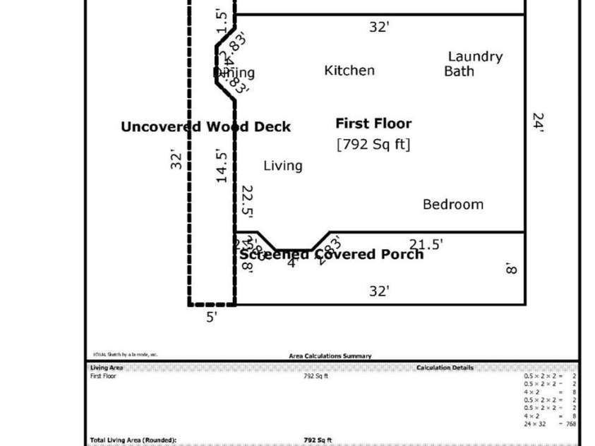584 Chatuge Village Circle, Hayesville, NC 28904.  MLS# CAR4329037, YatesRealty ID 2065. APPRAISER'S MEASUREMENTS- FIRST FLOOR
