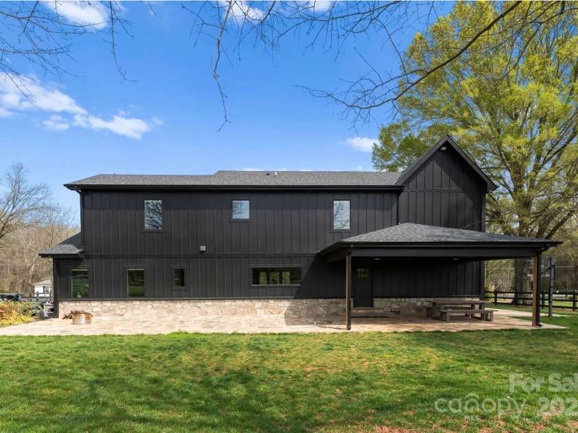 1565 Shinnville Road, Cleveland, NC 27013.  MLS# CAR4215250, YatesRealty ID 2066. Rear of custom home