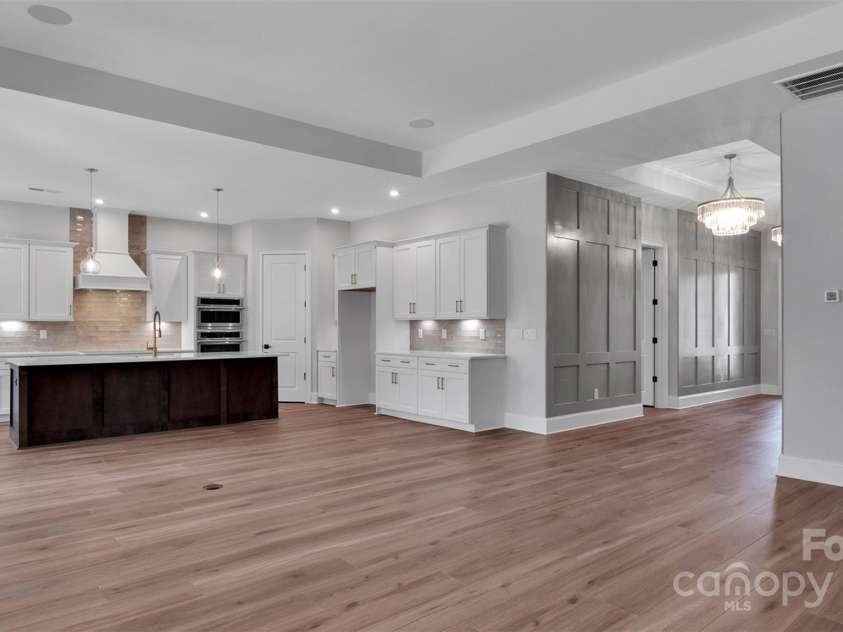 6055 Brush Creek, Monroe, NC 28110.  MLS# CAR4221974, YatesRealty ID 2067. Dining into Great Room