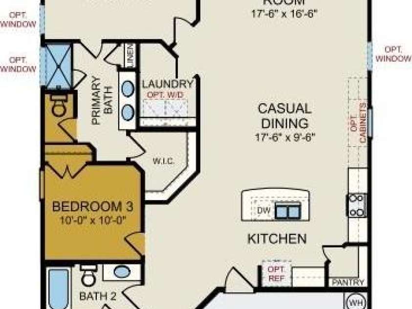 1074 Bull Dog Lane, Wingate, NC 28174.  MLS# CAR4264623, YatesRealty ID 20675. Floorplan