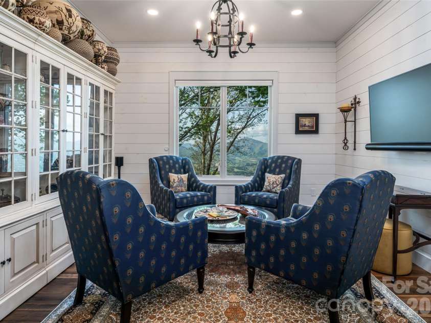 376 Wandering Trail, Waynesville, NC 28785.  MLS# CAR4376234, YatesRealty ID 20678. Main level study/library