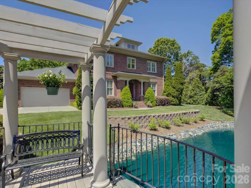 5060 Carmel Road, Charlotte, NC 28226.  MLS# CAR4363651, YatesRealty ID 20681. Pergola/Front Exterior