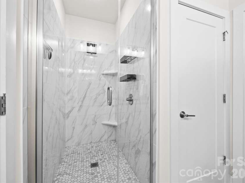 3225 Zenith Lane, Charlotte, NC 28205.  MLS# CAR4361849, YatesRealty ID 20683. Primary huge walk-in shower