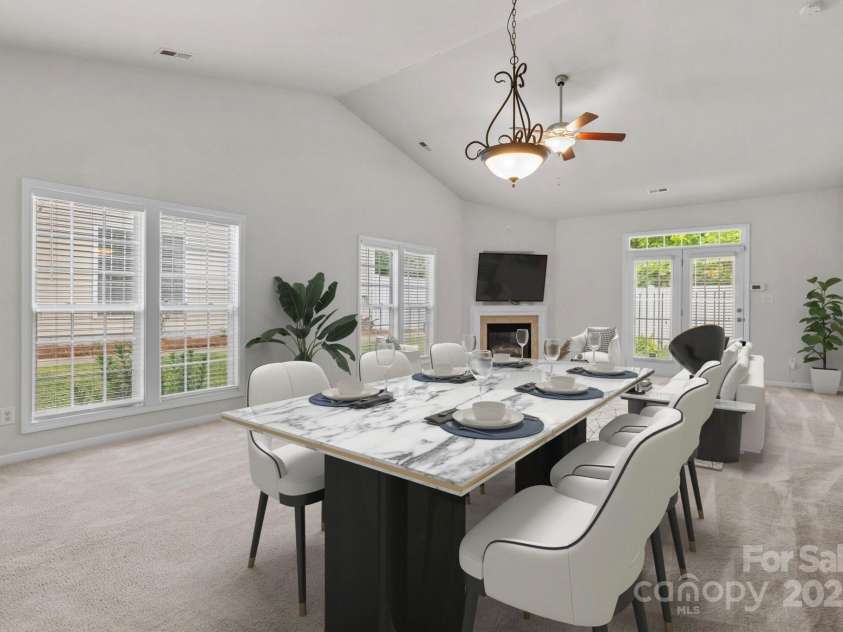 8313 Carob Tree Lane, Charlotte, NC 28215.  MLS# CAR4250541, YatesRealty ID 20686. Digitally Staged Living Room