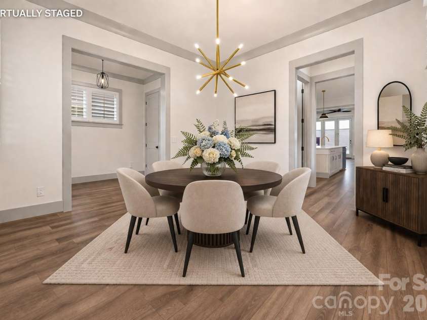 539 Plowman Lane, Fort Mill, SC 29715.  MLS# CAR4342093, YatesRealty ID 20689. Staged Office/Dining/Flex Space