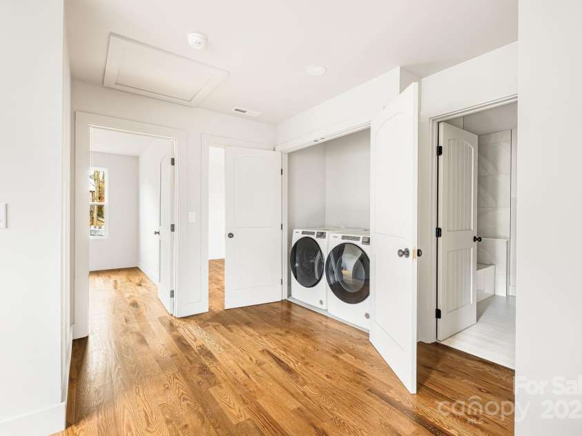 61 Bellevue Road, Asheville, NC 28803.  MLS# CAR4203154, YatesRealty ID 2069. Laundry Closet, Upper Level