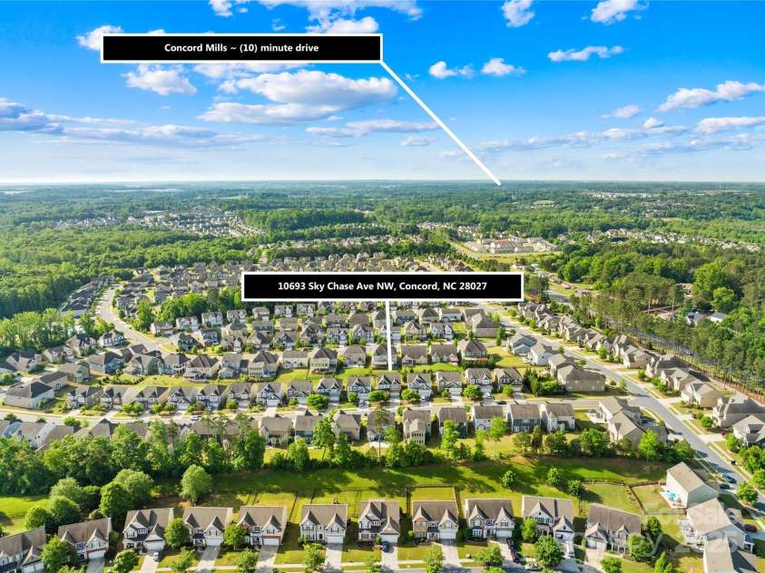 10693 Sky Chase Avenue, Concord, NC 28027.  MLS# CAR4255442, YatesRealty ID 20690. 