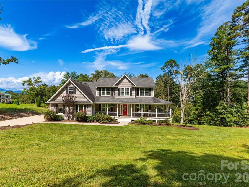 460 Panther Branch Road, Alexander, NC 28701.  MLS# CAR4293485, YatesRealty ID 20708. Front Yard