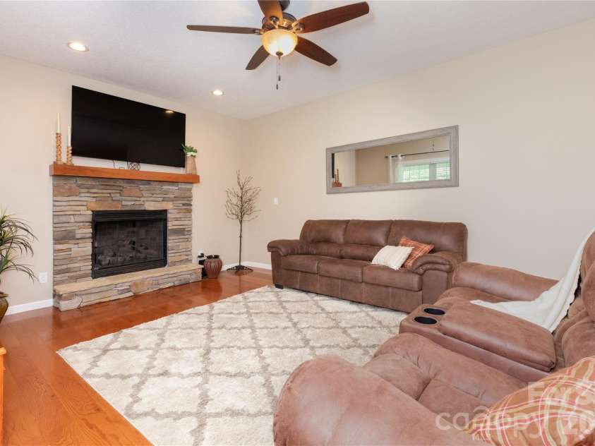 460 Panther Branch Road, Alexander, NC 28701.  MLS# CAR4293485, YatesRealty ID 20708. Living Room
